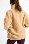 CARNIGHT SAIKO camel bouclé fleece jacket