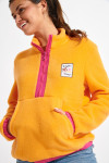 BRICHILL SNOOKIE orange fleece jacket