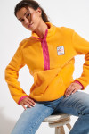 BRICHILL SNOOKIE orange fleece jacket