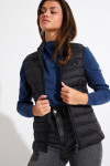 ULLA DURHAM black sleeveless padded jacket