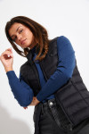 ULLA DURHAM black sleeveless padded jacket