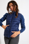 ULLA DURHAM navy blue sleeveless padded jacket