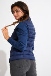 ULLA DURHAM navy blue sleeveless padded jacket