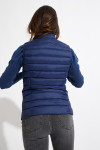 ULLA DURHAM navy blue sleeveless padded jacket