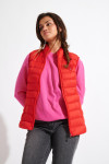 ULLA DURHAM red sleeveless padded jacket