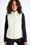 ULLA DURHAM ecru sleeveless padded jacket