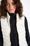 ULLA DURHAM ecru sleeveless padded jacket