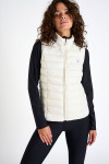 ULLA DURHAM ecru sleeveless padded jacket