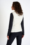 ULLA DURHAM ecru sleeveless padded jacket