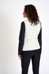 ULLA DURHAM ecru sleeveless padded jacket