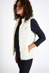 ULLA DURHAM ecru sleeveless padded jacket