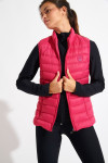 ULLA DURHAM fuchsia sleeveless padded jacket