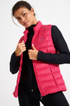 ULLA DURHAM fuchsia sleeveless padded jacket