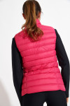 ULLA DURHAM fuchsia sleeveless padded jacket