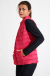 ULLA DURHAM fuchsia sleeveless padded jacket