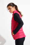 ULLA DURHAM fuchsia sleeveless padded jacket