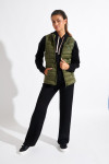 ULLA DURHAM khaki sleeveless padded jacket