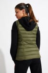 ULLA DURHAM khaki sleeveless padded jacket