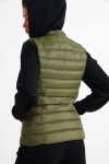 ULLA DURHAM khaki sleeveless padded jacket