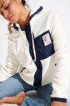 BRICHILL WARREN ecru fleece jacket