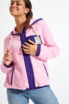 BRICHILL WARREN pink fleece jacket