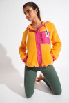 BRICHILL WARREN orange fleece jacket