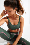 Brassière de sport kaki ZINNIE WELLNESS