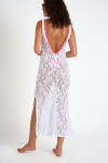 IMOGEN AGUANGA Openwork long beach dress