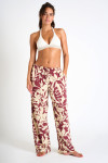 Pantalon bordeaux OKEAH SARONG