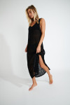 TUPAI BEACHSOUL black openwork beach dress