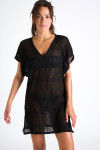 ZINIA BEACHSOUL black openwork beach dress