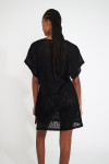 ZINIA BEACHSOUL black openwork beach dress