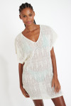 ZINIA BEACHSOUL off-white openwork beach dress