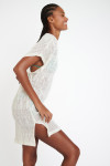 ZINIA BEACHSOUL off-white openwork beach dress