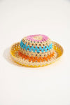 Fernando Loeva pink crochet sun hat