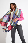 OUKA BEAUMONT large colourful scarf