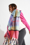 OUKA BEAUMONT large colourful scarf