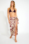 Bordeaux Lange Sarong om te Knoten PACO SARONG