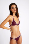 NUCO & AVORA ETHNICHIC burgundy bikini