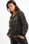 Chaqueta de terciopelo gris FRESCO SEALAKE