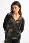 Chaqueta de terciopelo gris FRESCO SEALAKE