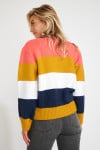 KAIS MALLOW Women's Striped Mustard Sweater