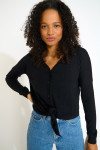 LOUIE WICKLOW black long sleeve top