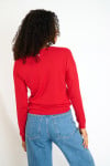 LOUIE WICKLOW red long sleeve top