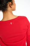 LOUIE WICKLOW red long sleeve top