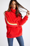 MAELO STARDUST red fleece sweater