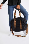 Sac femme matelassé doudoune noir Damaris Lizeline