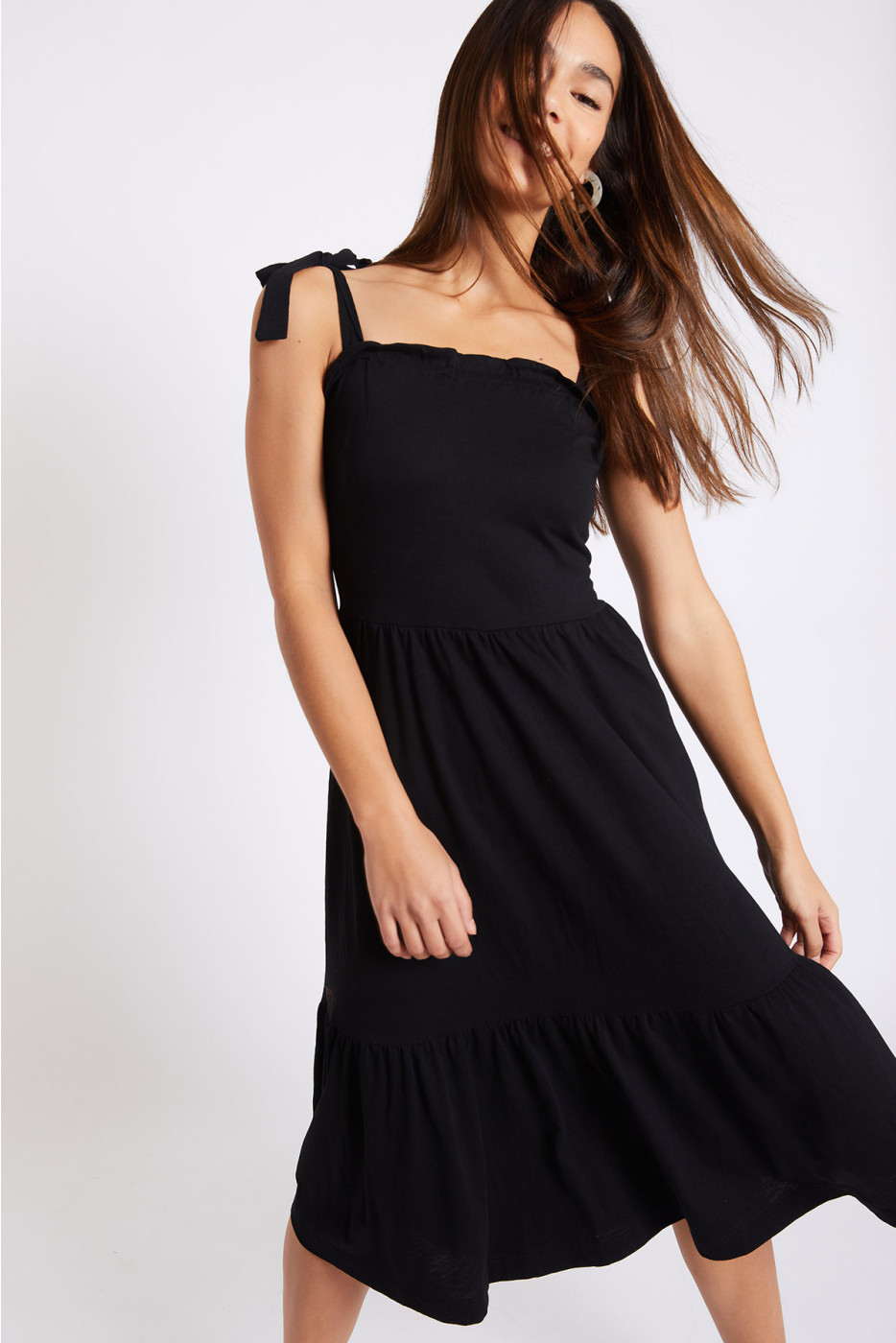 short black maxi dress