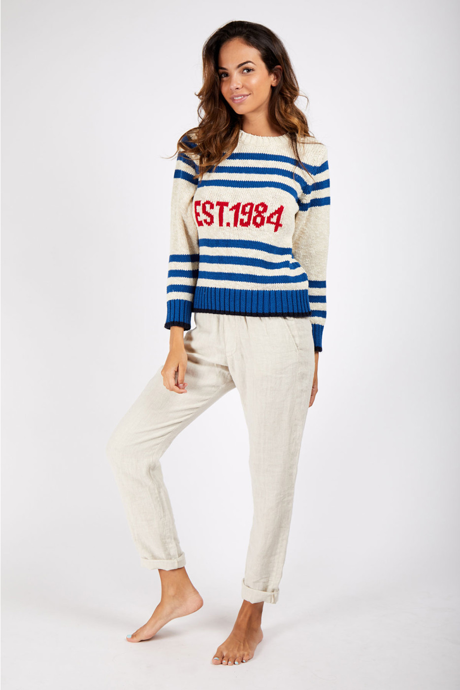 NEALS SUNNYDAY women's striped sweater