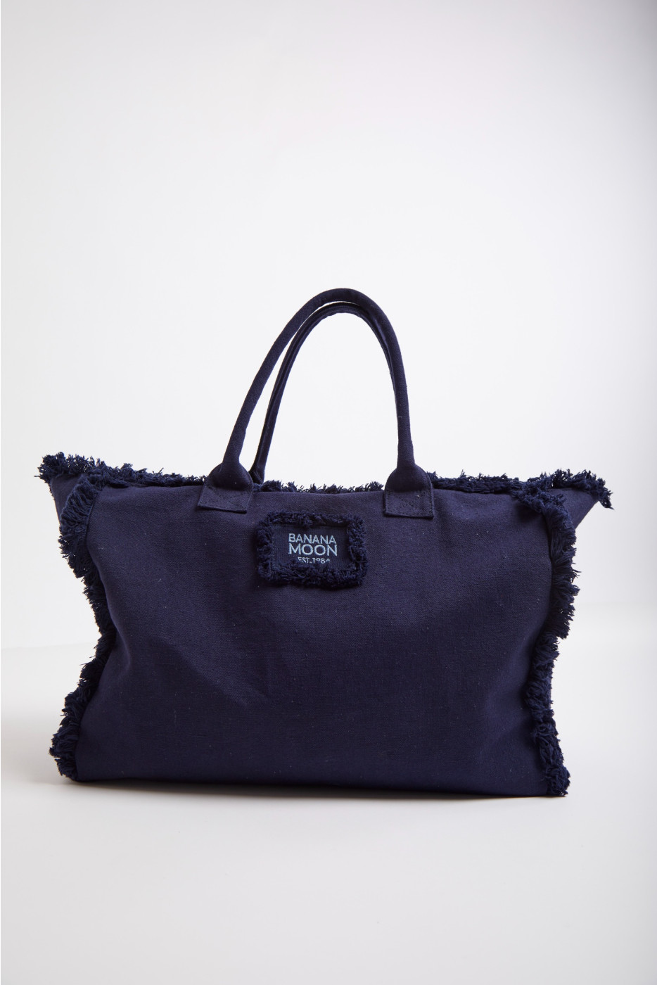 Tans Carlina navy blue cotton tote bag